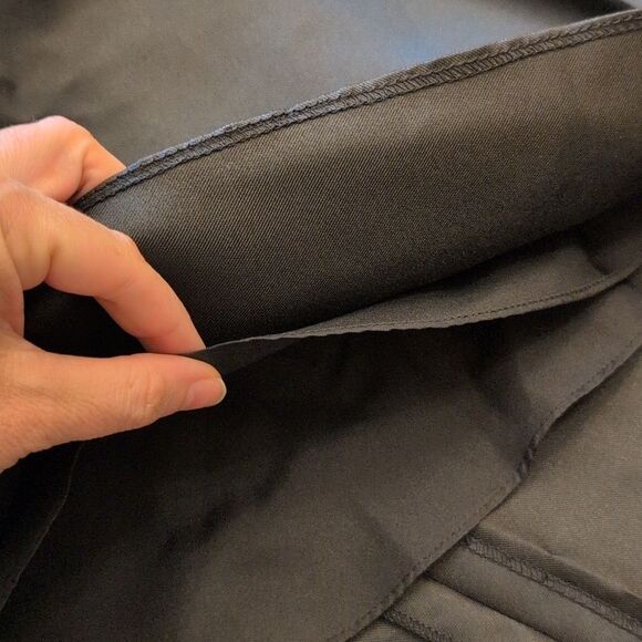 NWT Alfred Sung Bateau Neck Satin High Low Cocktail Dress in Black Size 4 - Picture 4 of 14